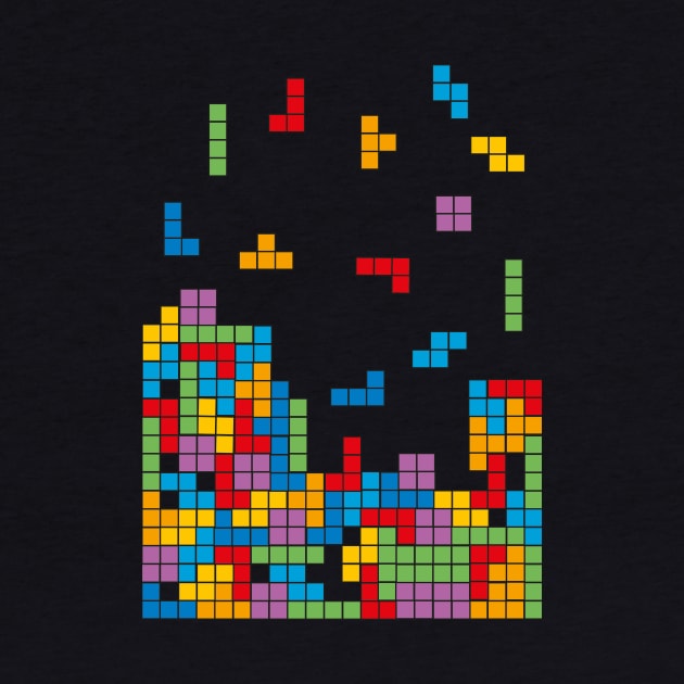 I love 8-Bit video games Tetris BoomBoomInk by BoomBoomInk